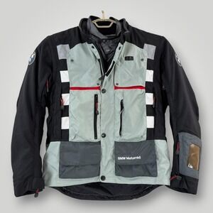 BMW Motorrad Rallye 2 Pro Jacket Mens 46R Gray GORE-TEX Armored Touring